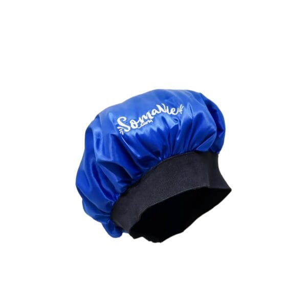 Somavie Stable & Fixed Satin Bonnet { Blue }